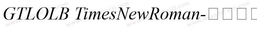 GTLOLB TimesNewRoman字体转换